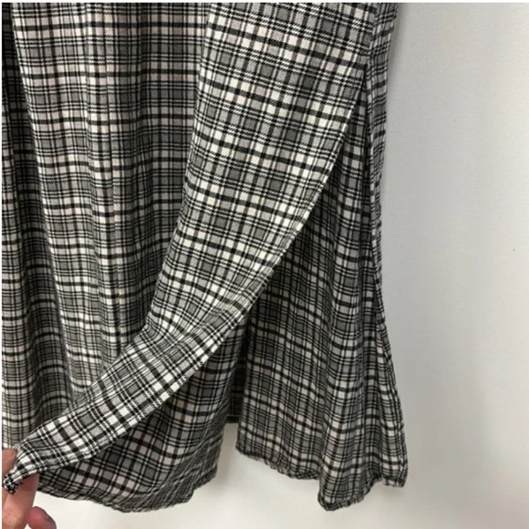Zara Black Plaid Midi Dress - Picture 8 of 8